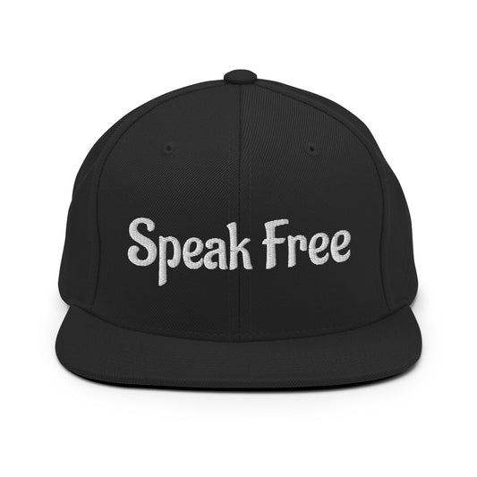 Speak Free Snapback Hat
