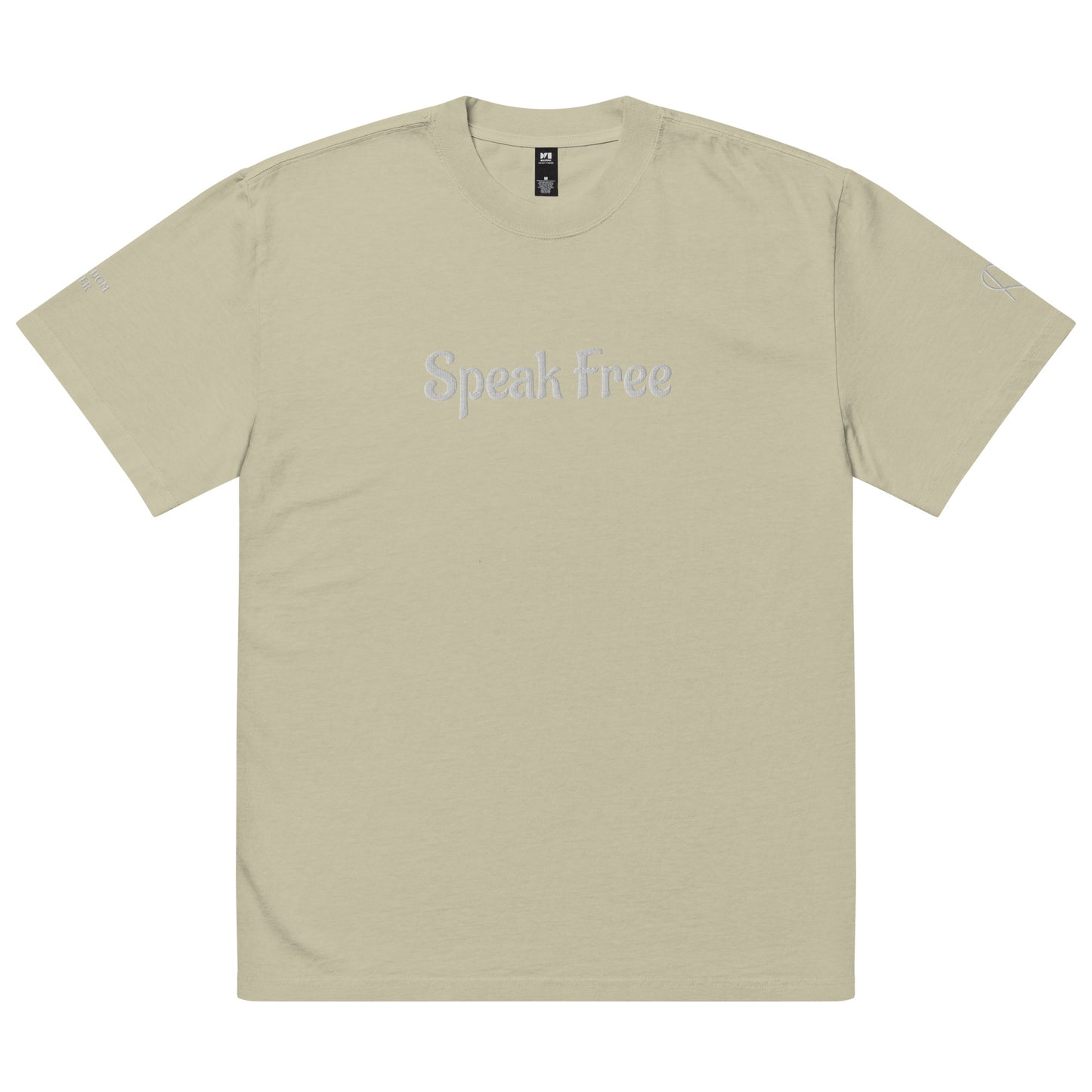 Speak Free Oversized faded t-shirt