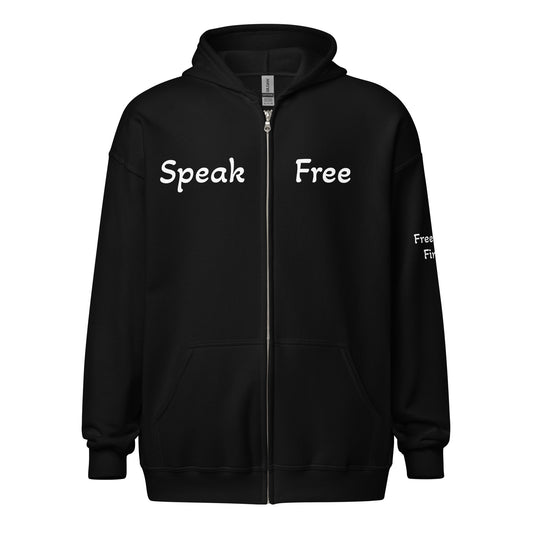 Speak Free Unisex heavy blend zip hoodie